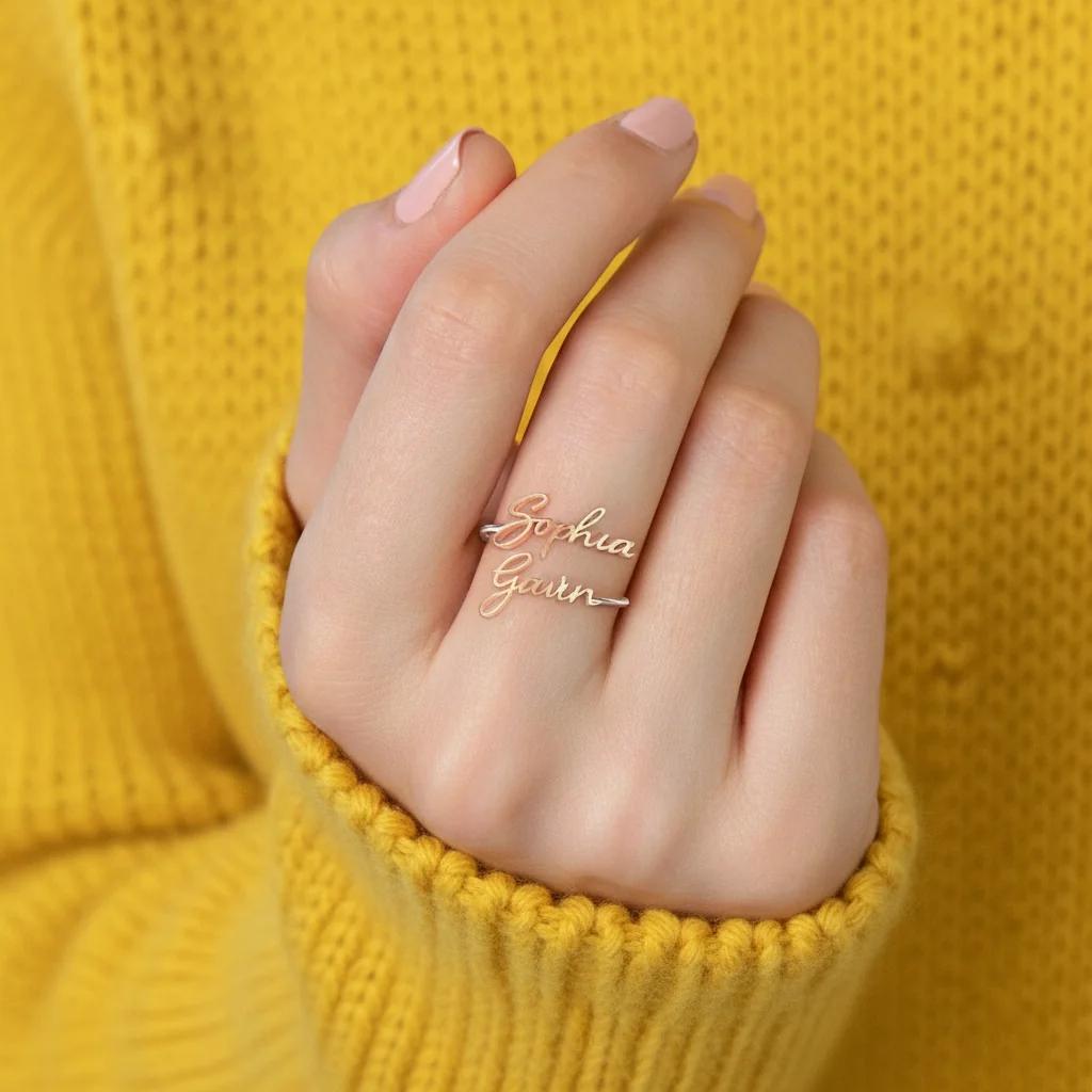 Zpics Couple Name Ring