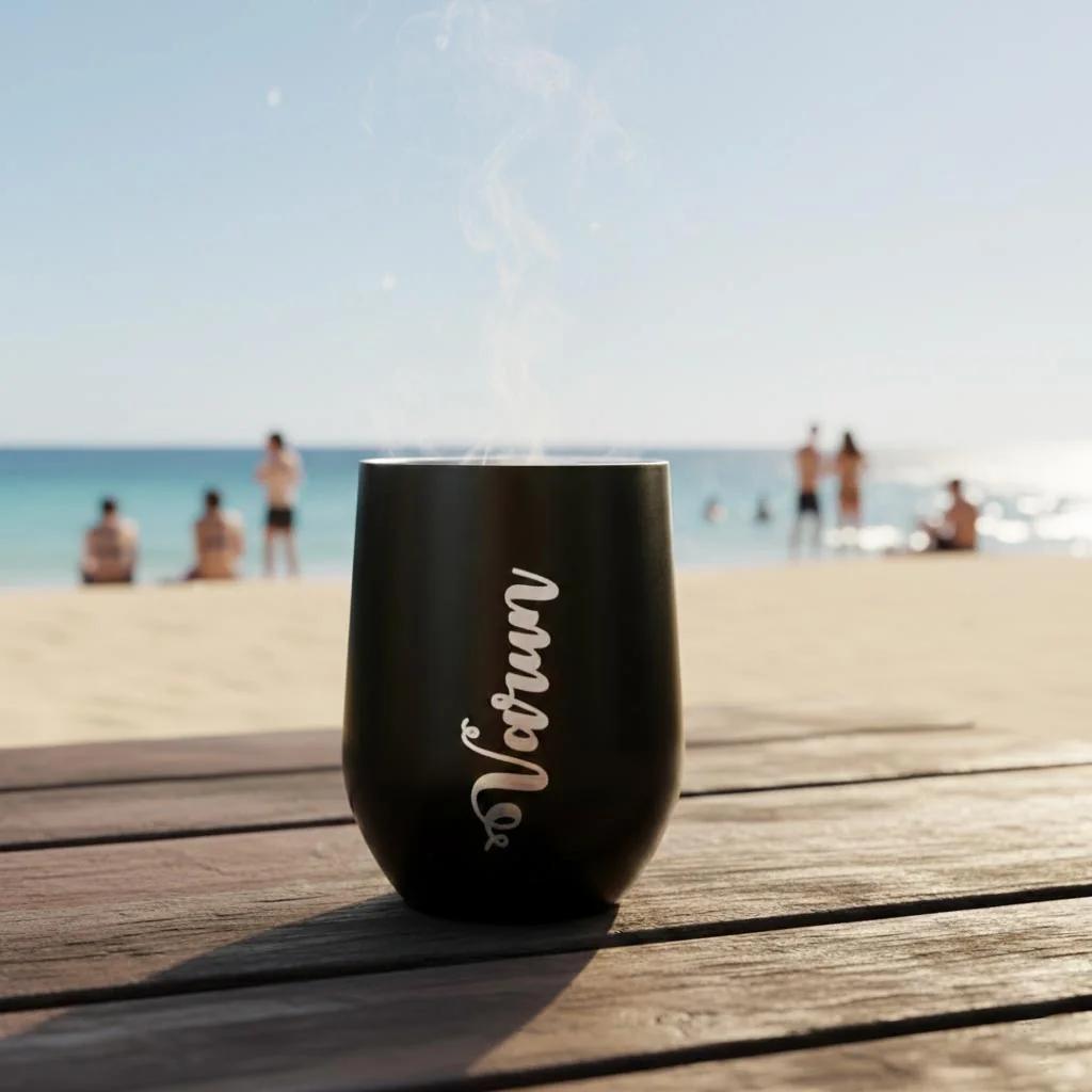 Custom Travel Coffee Mug with Lid Personalized Gift