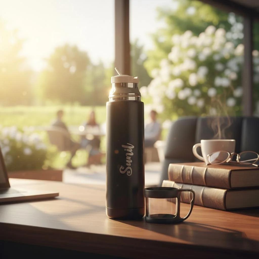 Custom Travel Water Bottle Personalized Gift for Him or Her