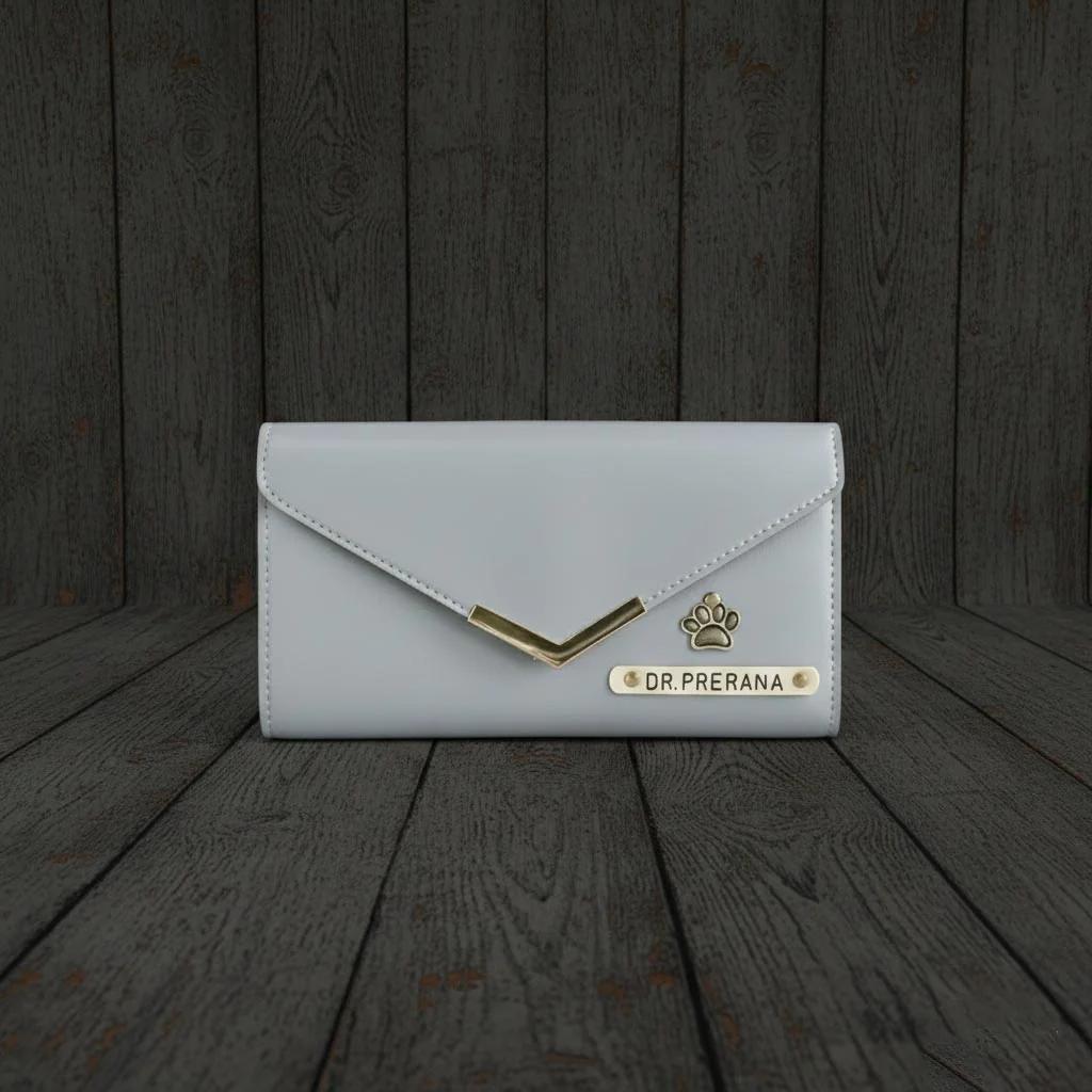 Zpics Custom Women’s Small Wallet Personalized with Name and Charm