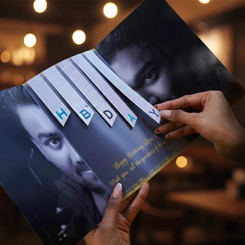 VPH Gift Store Photo Blended HB’DAY Card with Personalized Wishing Note