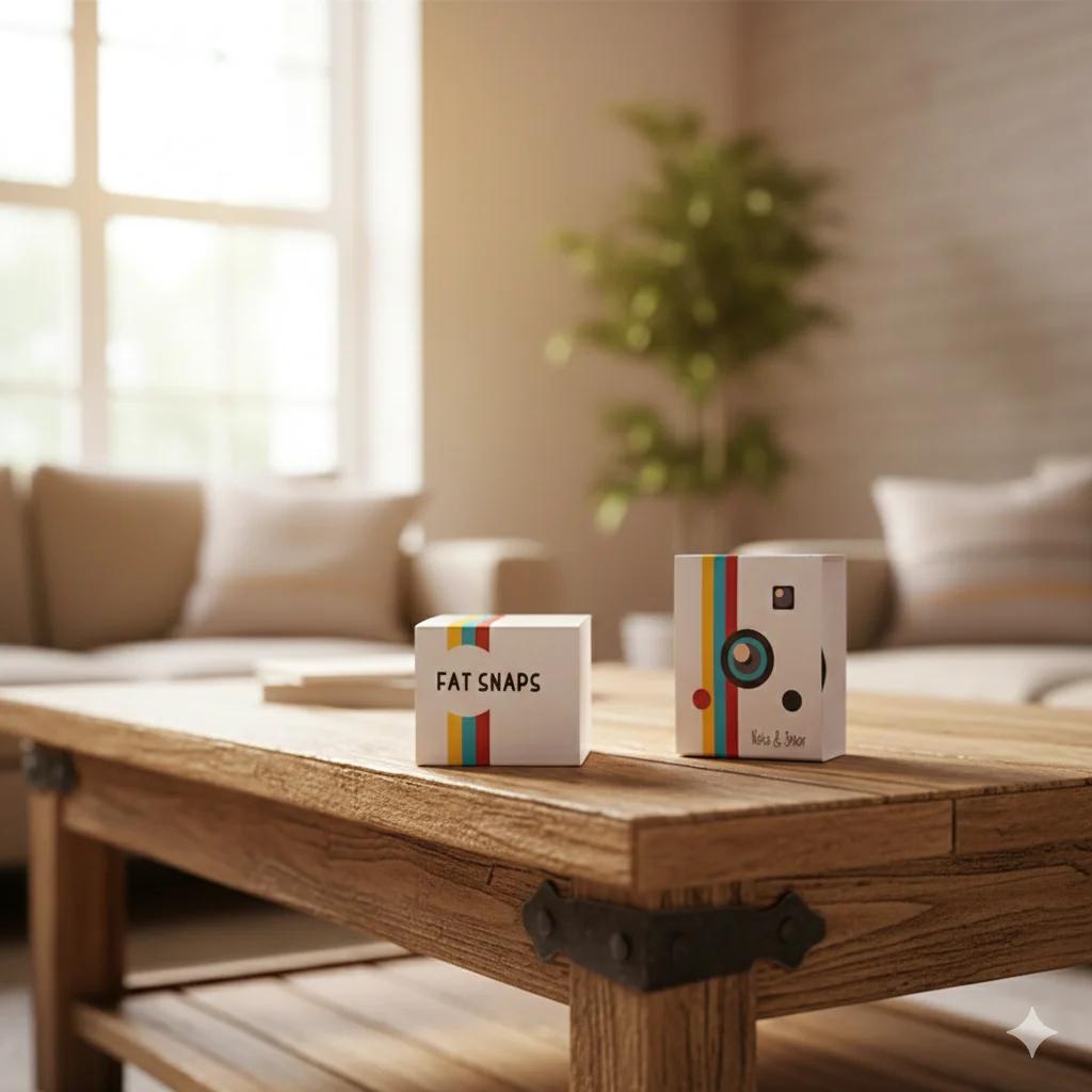 MH Decors Fun Fat Snaps Set of 15 with Personalized Text in Snazzy Box