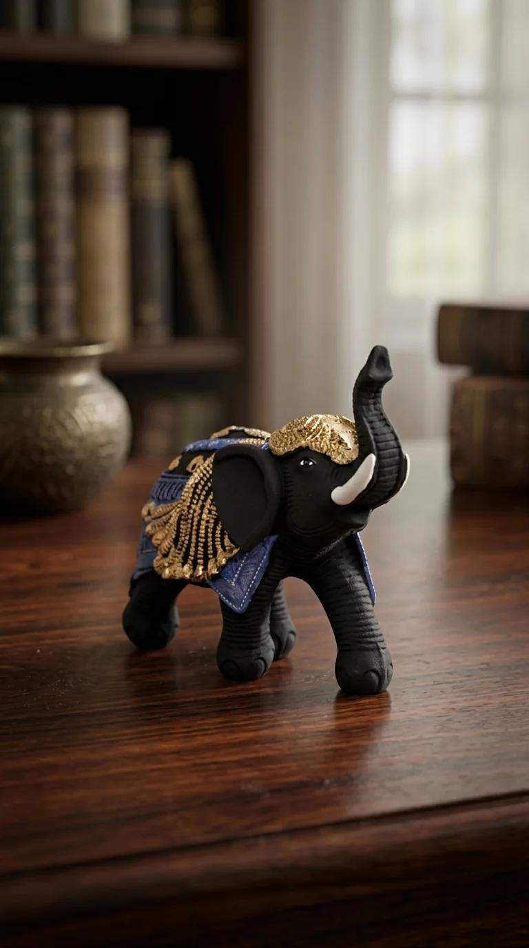 MH Decors Premium Indian Royal Elephant Pair Small Size for Tabletop and Home Decor