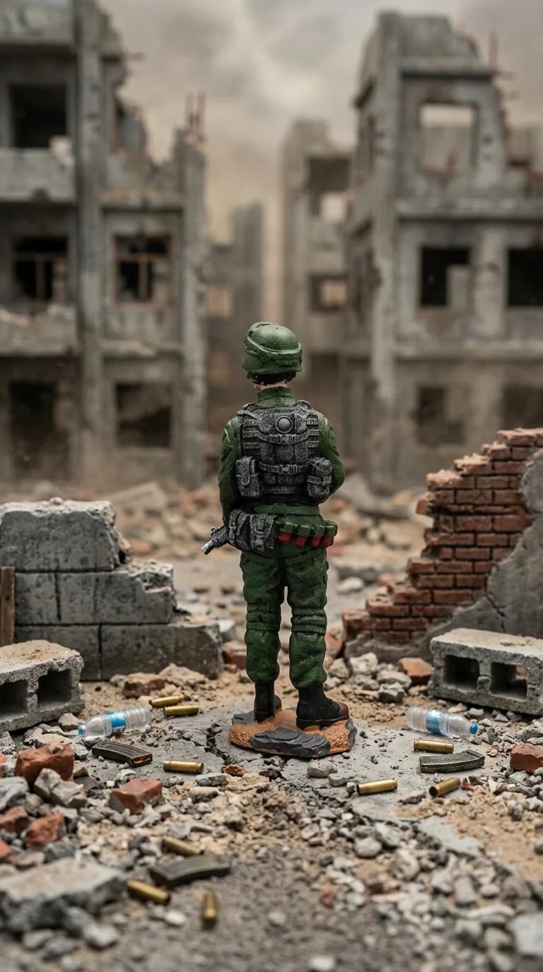 MH Decors Elegant Soldier Action Figure Showpiece for Desk, Shelf, and Collection