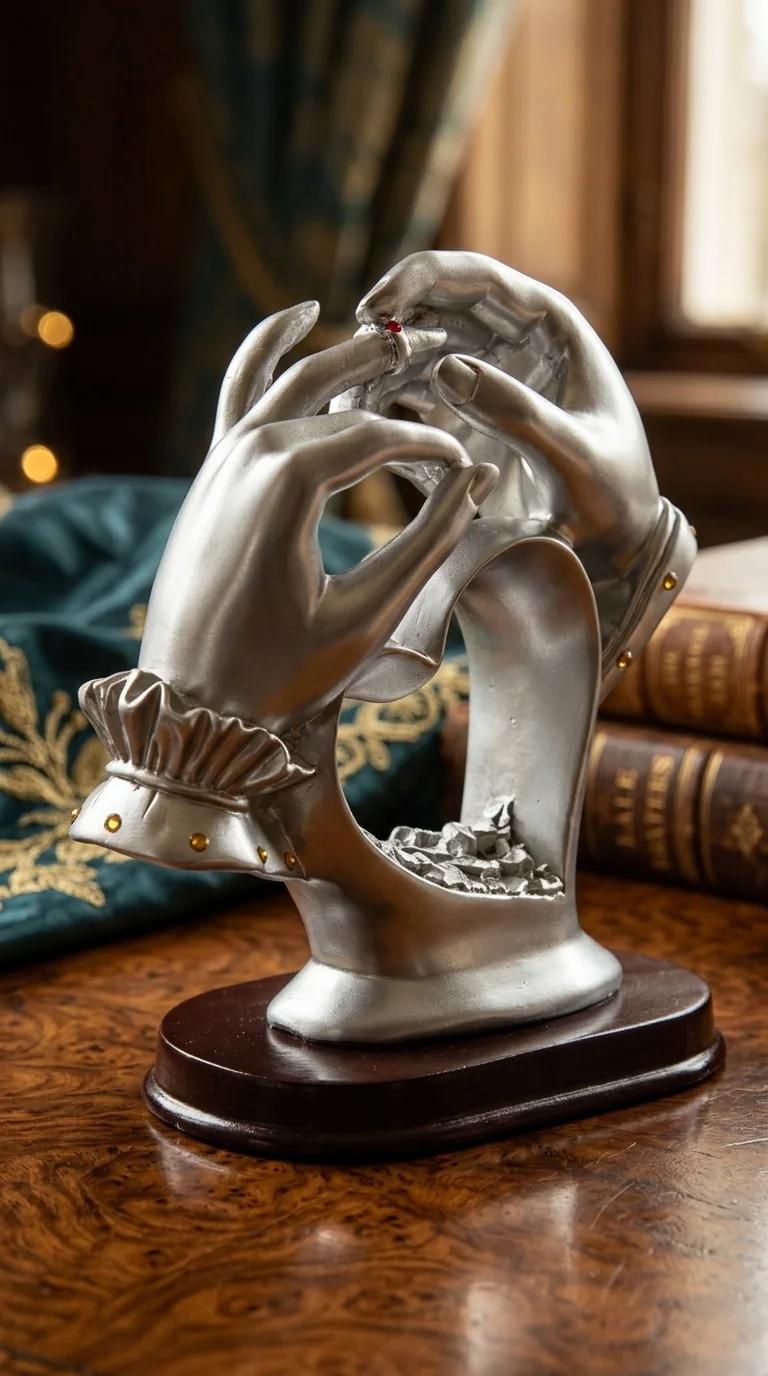 MH Decors Elegant Engagement Hands Showpiece for Office, Home, and Gift Decoration