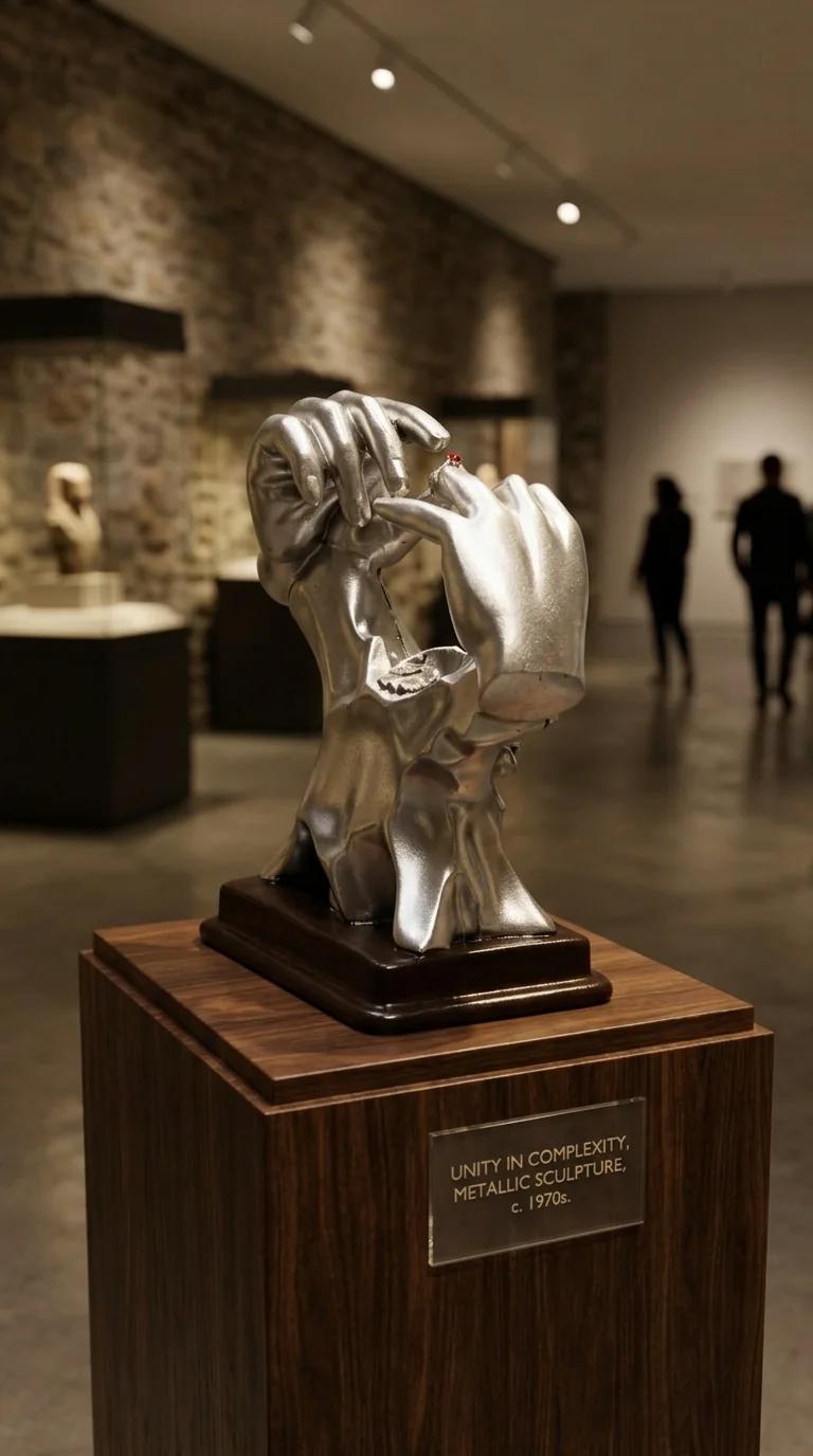 MH Decors Elegant Large Wedding Hand Holding Ring Statue for Valentine Gift and Home Decor