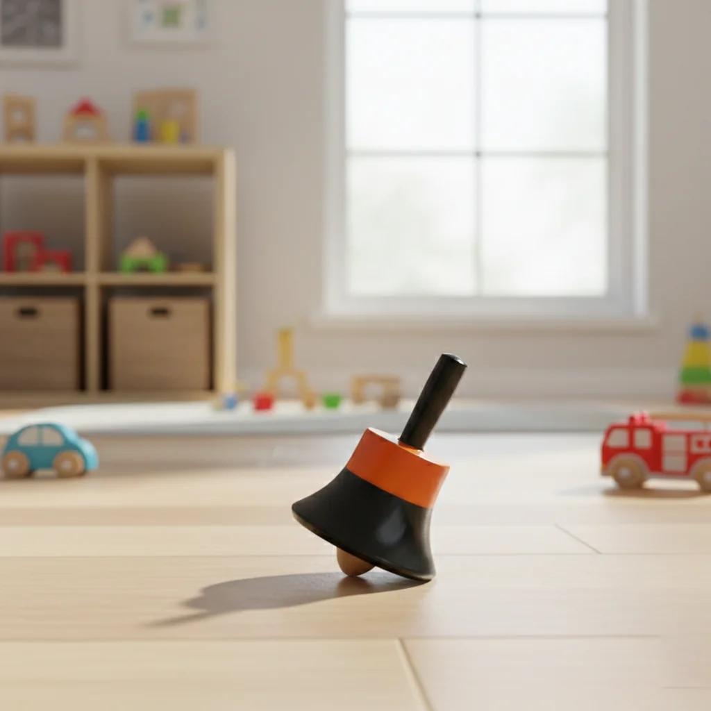 VPH Gift Store Kondapalli Wooden Finger Spinning Tops Educational Toy for Kids