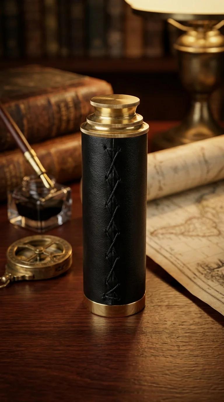 MH Decors Decorative Brass Mini Pocket Telescope for Nautical and Travel Lovers