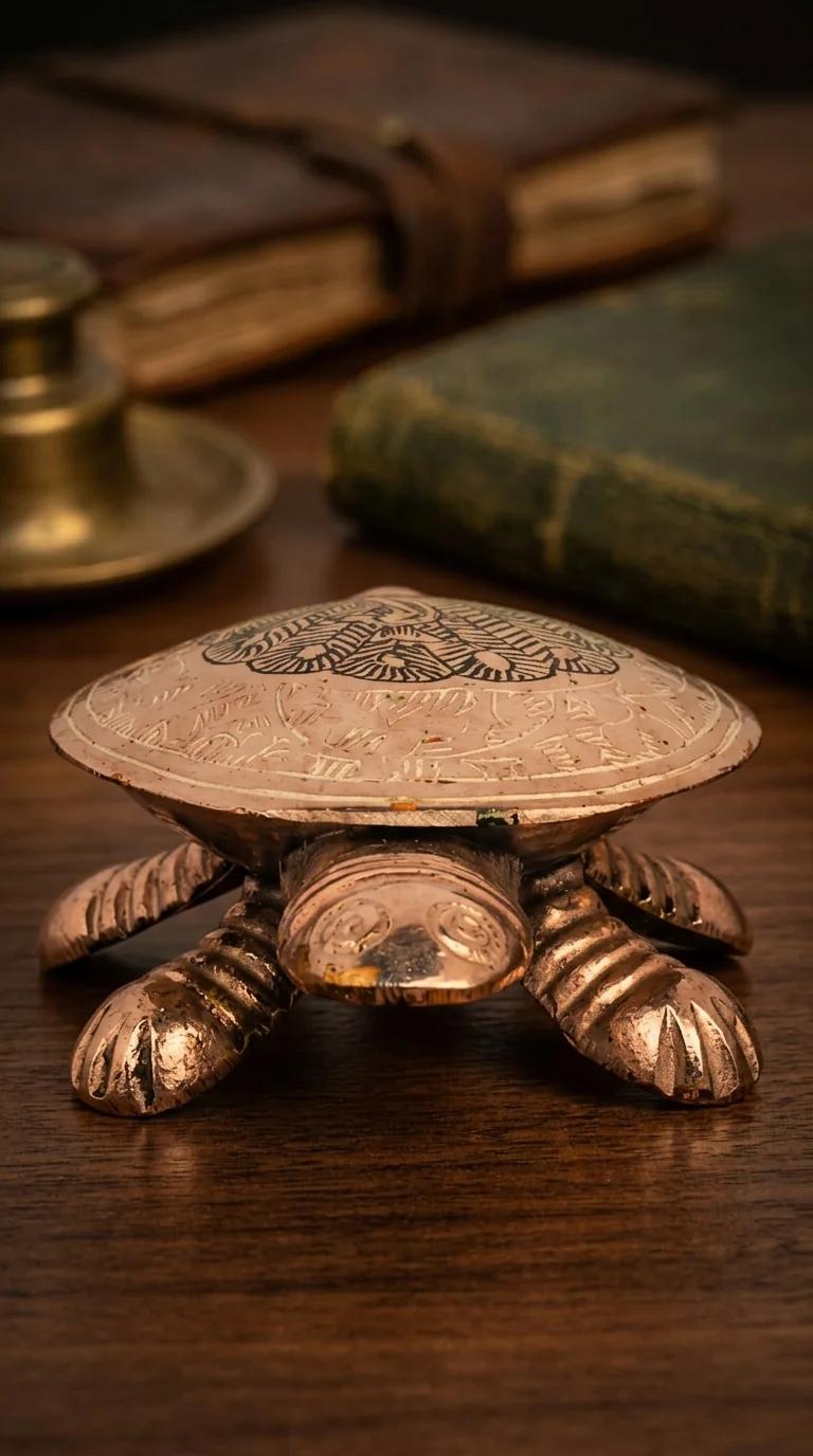 Value Gifts Handcrafted Silver Plated Turtle Jewelry Box Vintage Indian Design