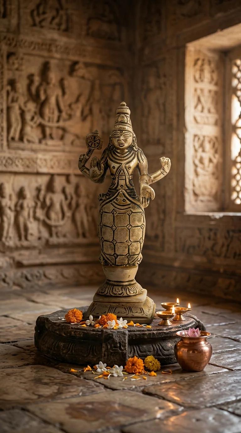 Value Gifts Traditional Brass Lord Vishnu Dasavatharam Figurines for Spiritual Home Decor