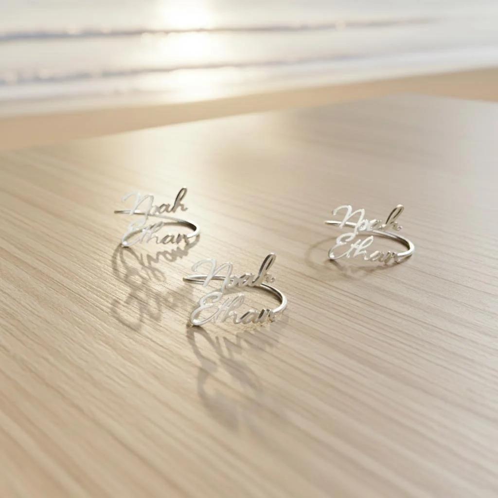 Zpics Couple Name Ring