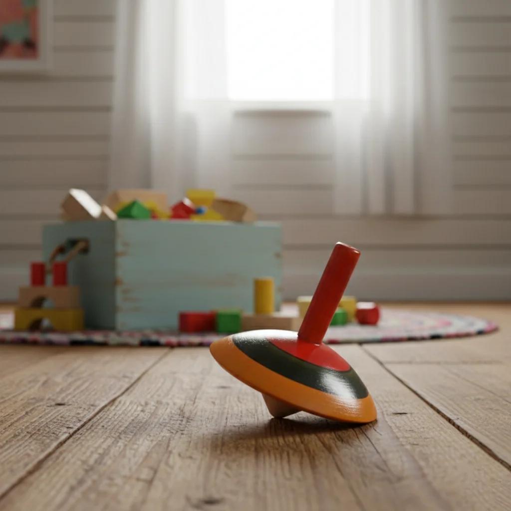 VPH Gift Store Kondapalli Wooden Finger Spinning Tops Educational Toy for Kids