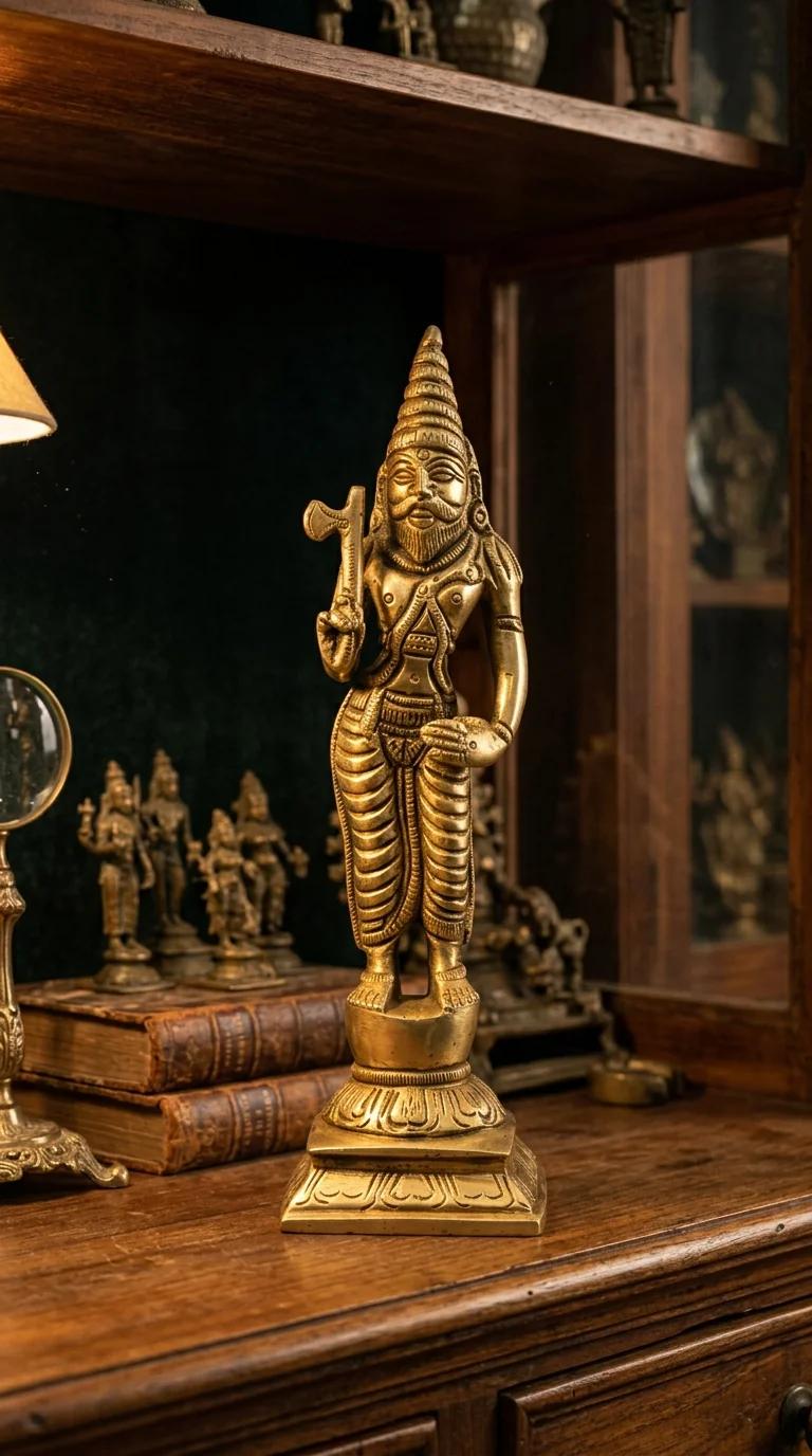 Value Gifts Traditional Brass Lord Vishnu Dasavatharam Figurines for Spiritual Home Decor