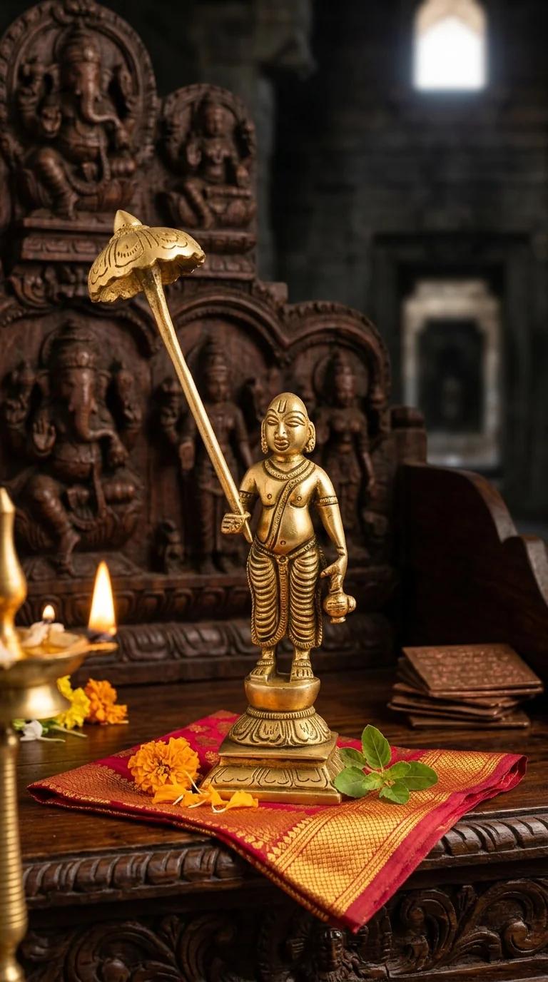 MH Decors Handcrafted Brass Vishnu Dasavatharam Statues for Pooja Room Display