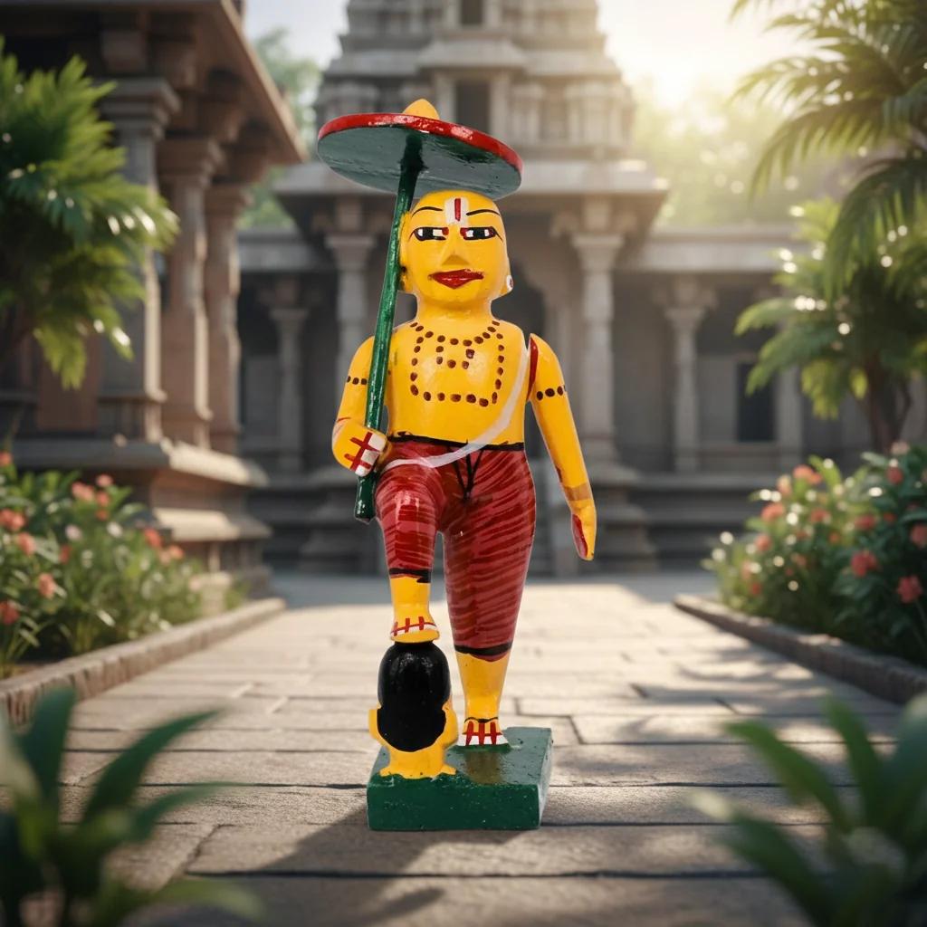 MH Decors Kondapalli Lord Vishnu Dasavatharam Wooden Figurines Set Handmade for Home