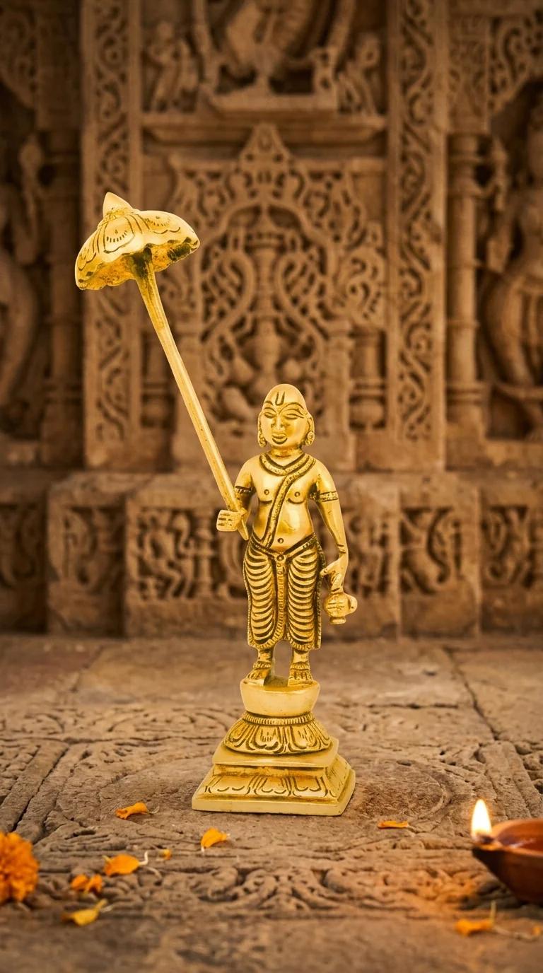 Value Gifts Traditional Brass Lord Vishnu Dasavatharam Figurines for Spiritual Home Decor