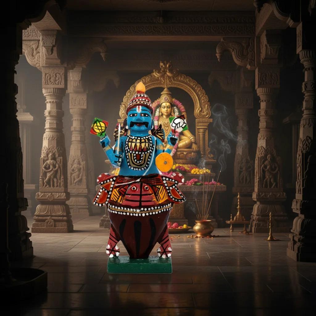 MH Decors Kondapalli Lord Vishnu Dasavatharam Wooden Figurines Set Handmade for Home