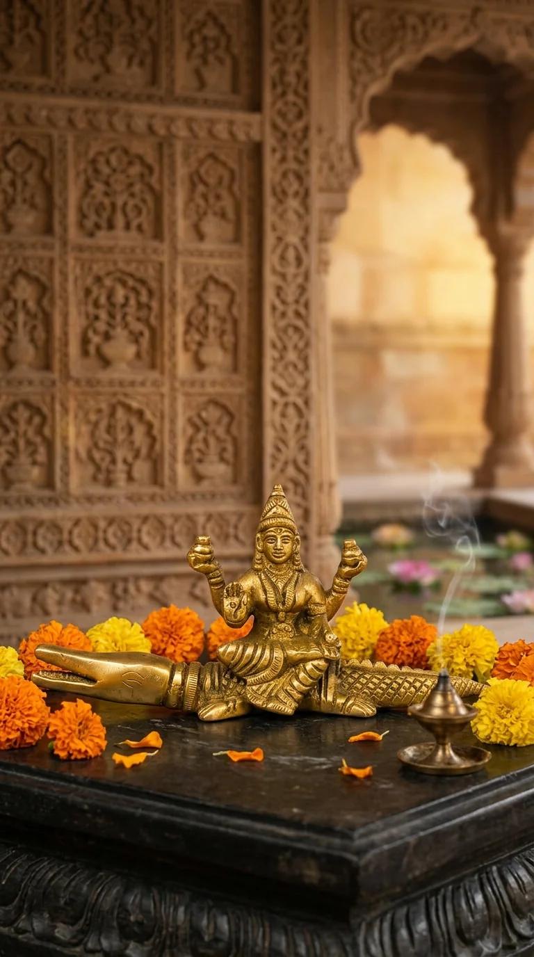 Value Gifts Traditional Brass Lord Vishnu Dasavatharam Figurines for Spiritual Home Decor