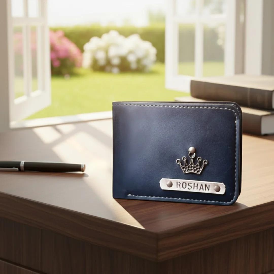 MH Decors Men's Blue Wallet Stylish and Functional