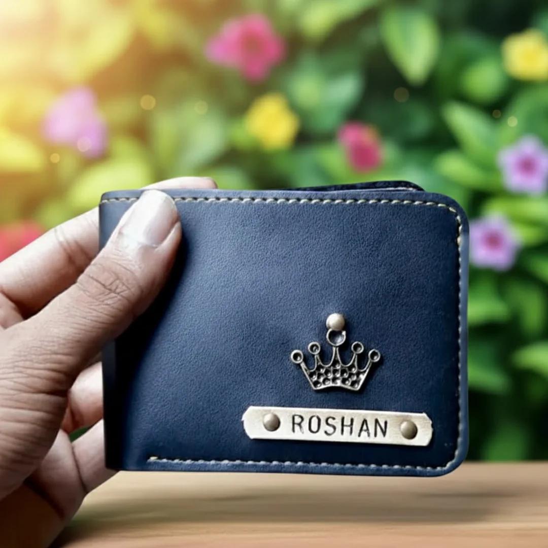 MH Decors Men's Blue Wallet Stylish and Functional