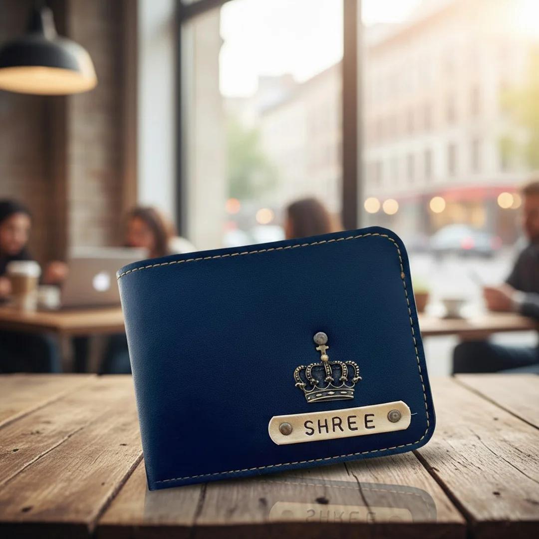 MH Decors Men's Blue Wallet Stylish and Functional