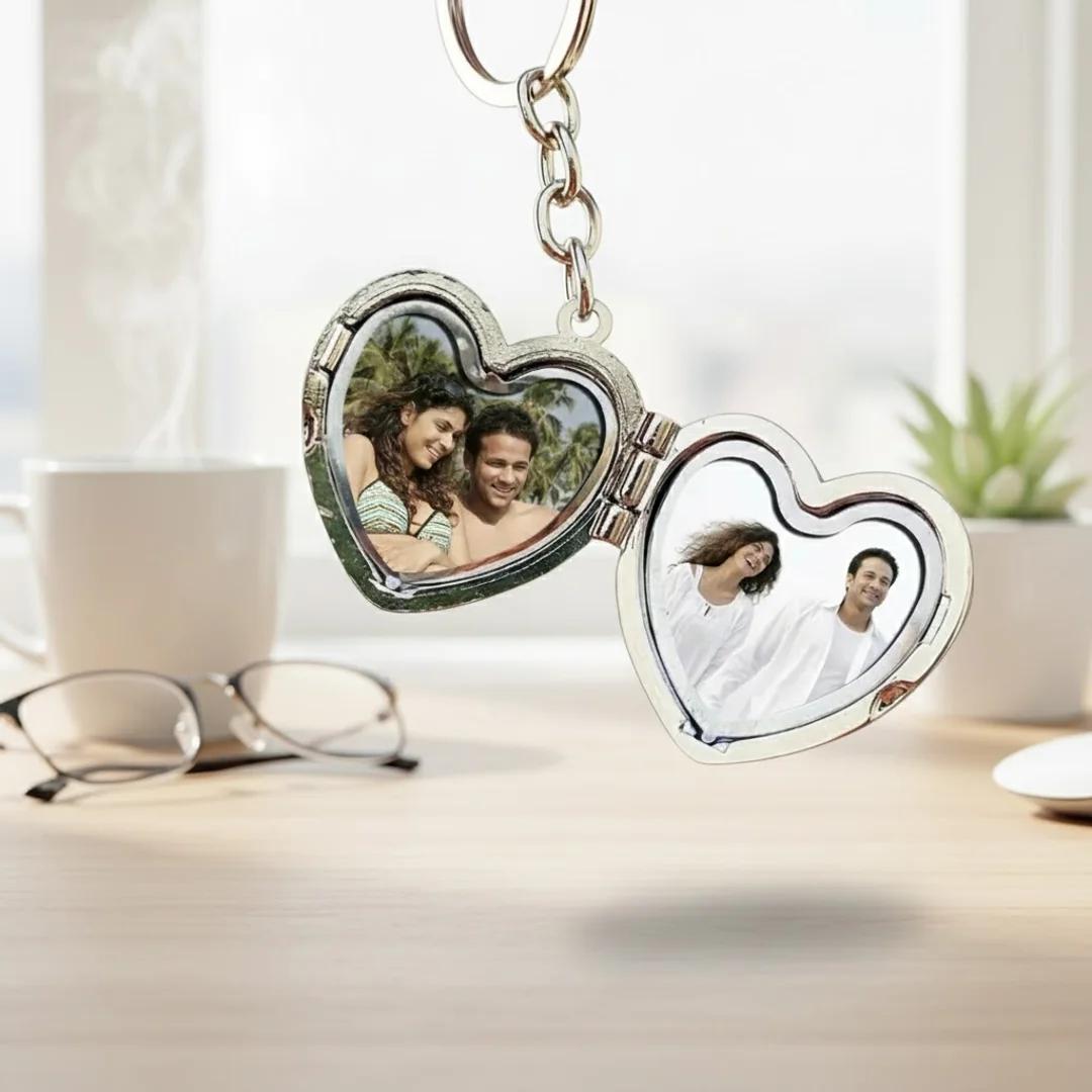 Zpics Metal Heart Keychain