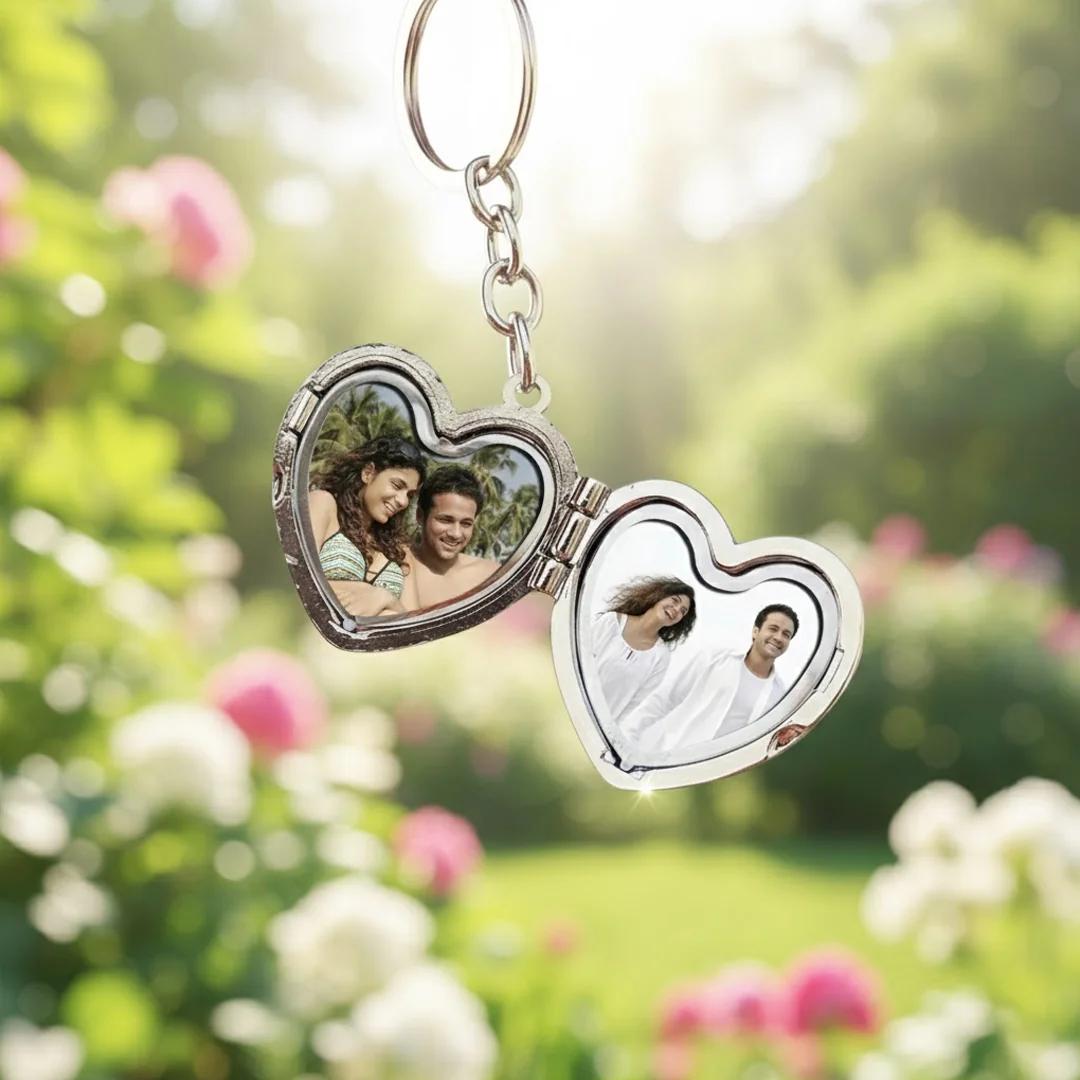 MH Decors Metal Heart Keychain Elegant and Timeless Gift