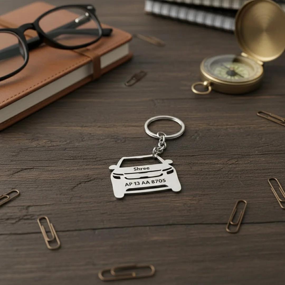 MH Decors Premium Metal Keychains for cars