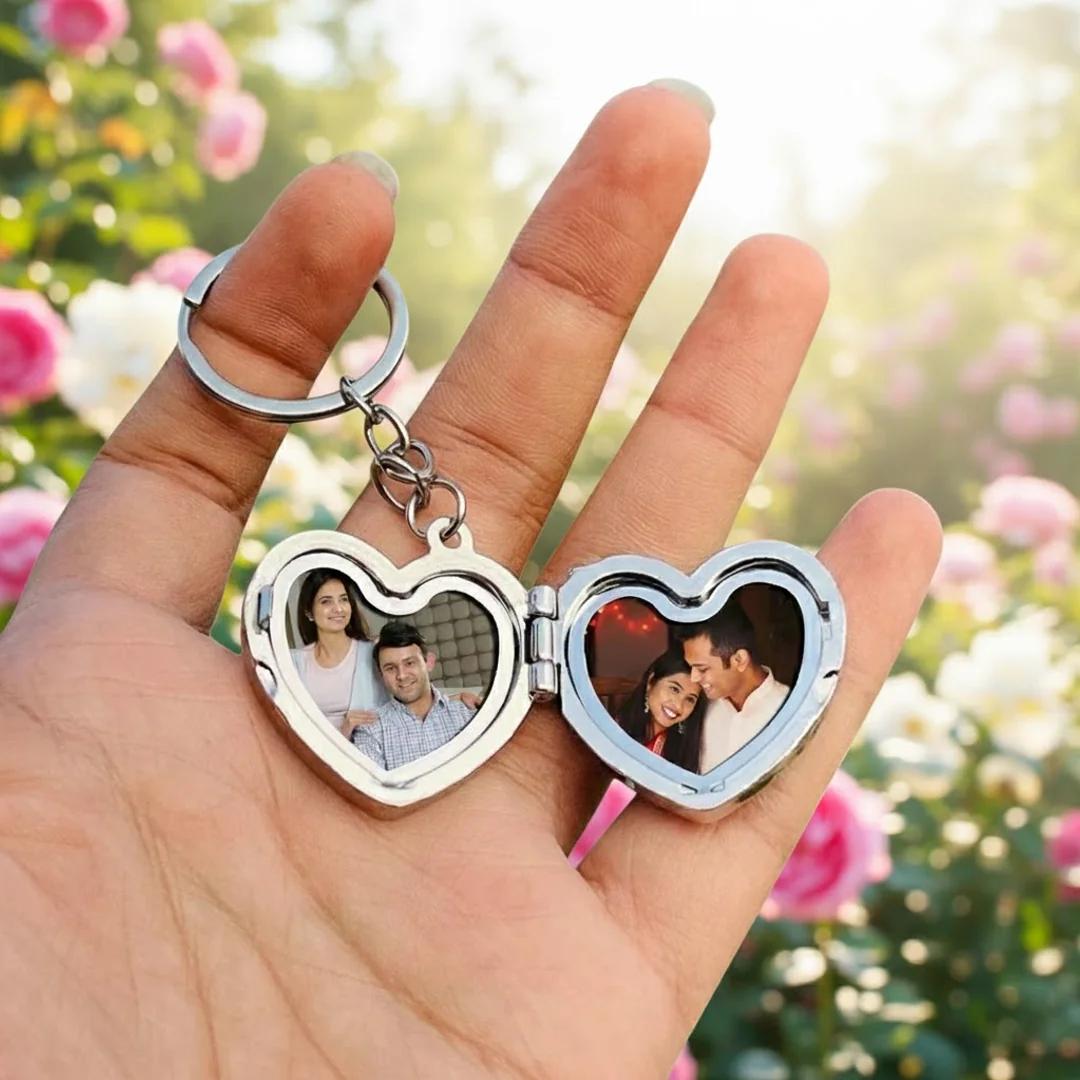 MH Decors Metal Heart Keychain Elegant and Timeless Gift