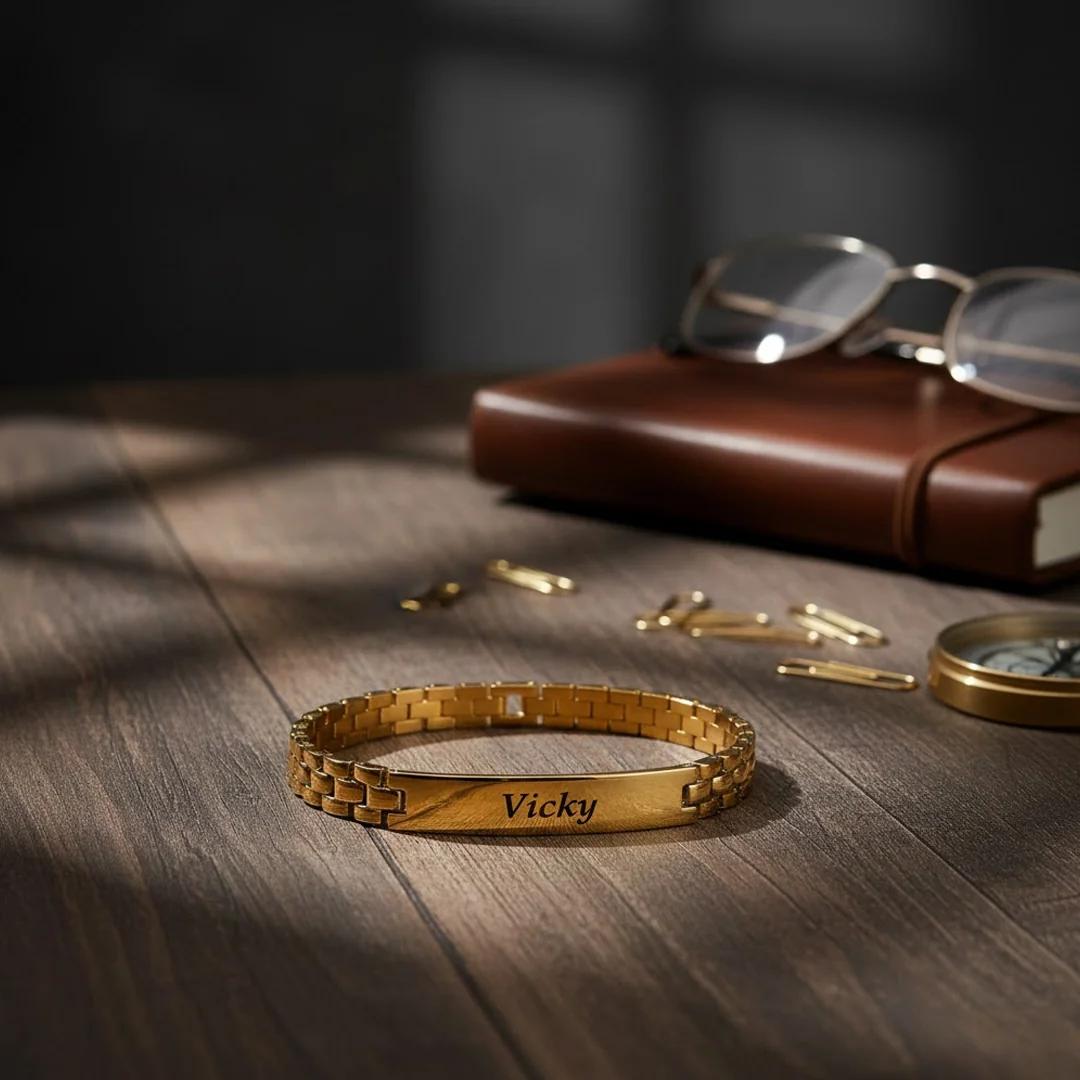 MH Decors Premium Name Bracelet Personalized Elegance