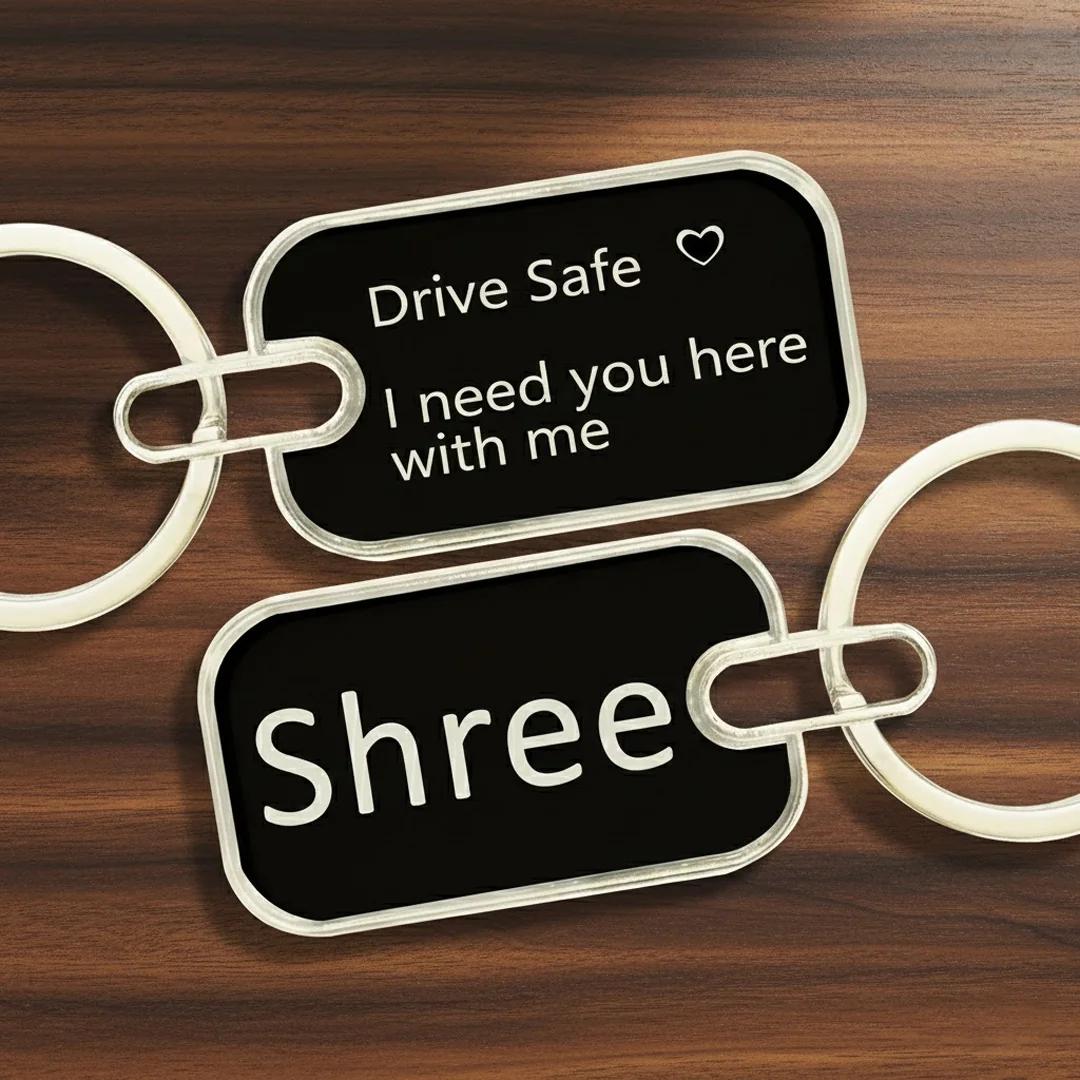 MH Decors Drive Safe Keychain Thoughtful and Protective Gift