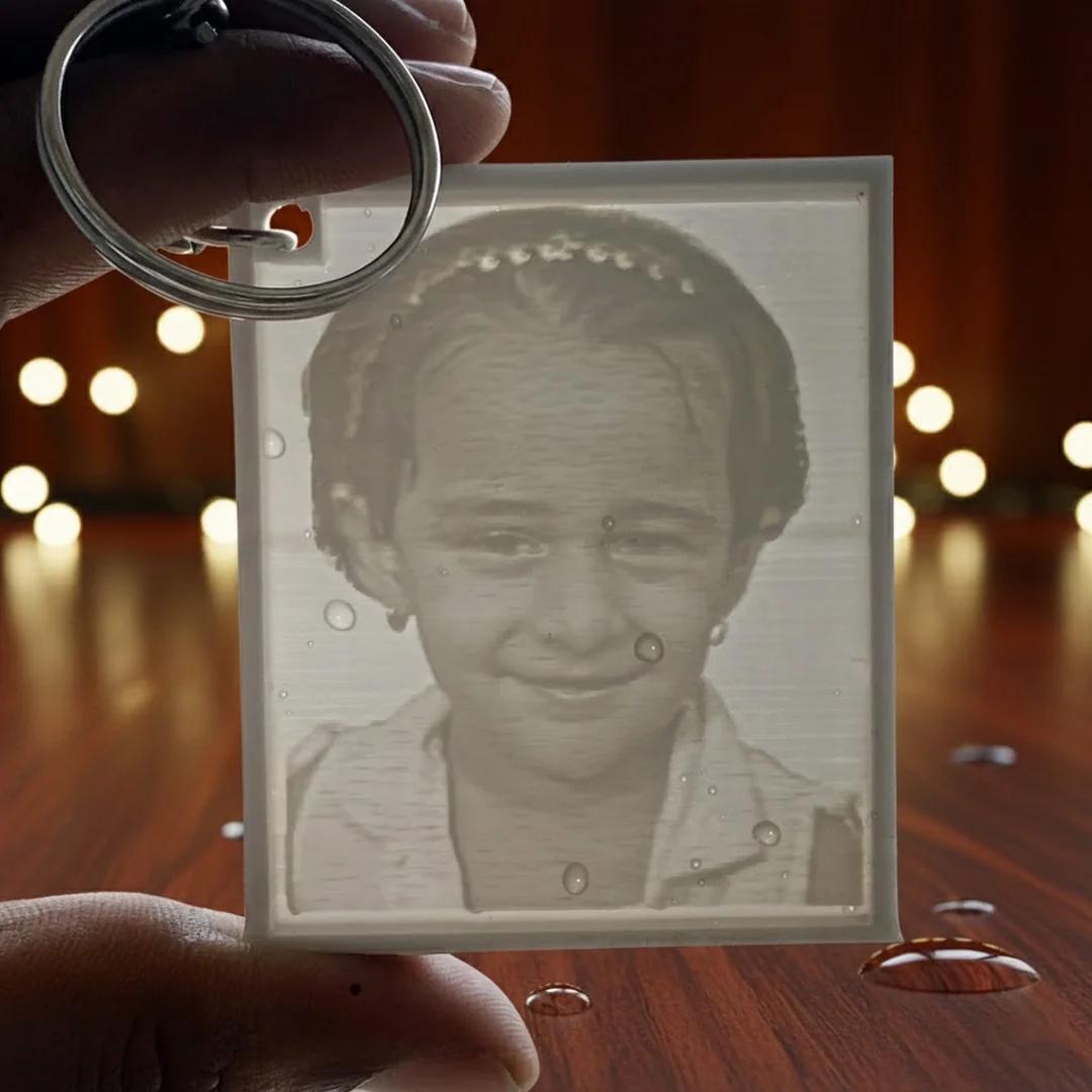 Zpics Lithophane 3D Photo Keychain