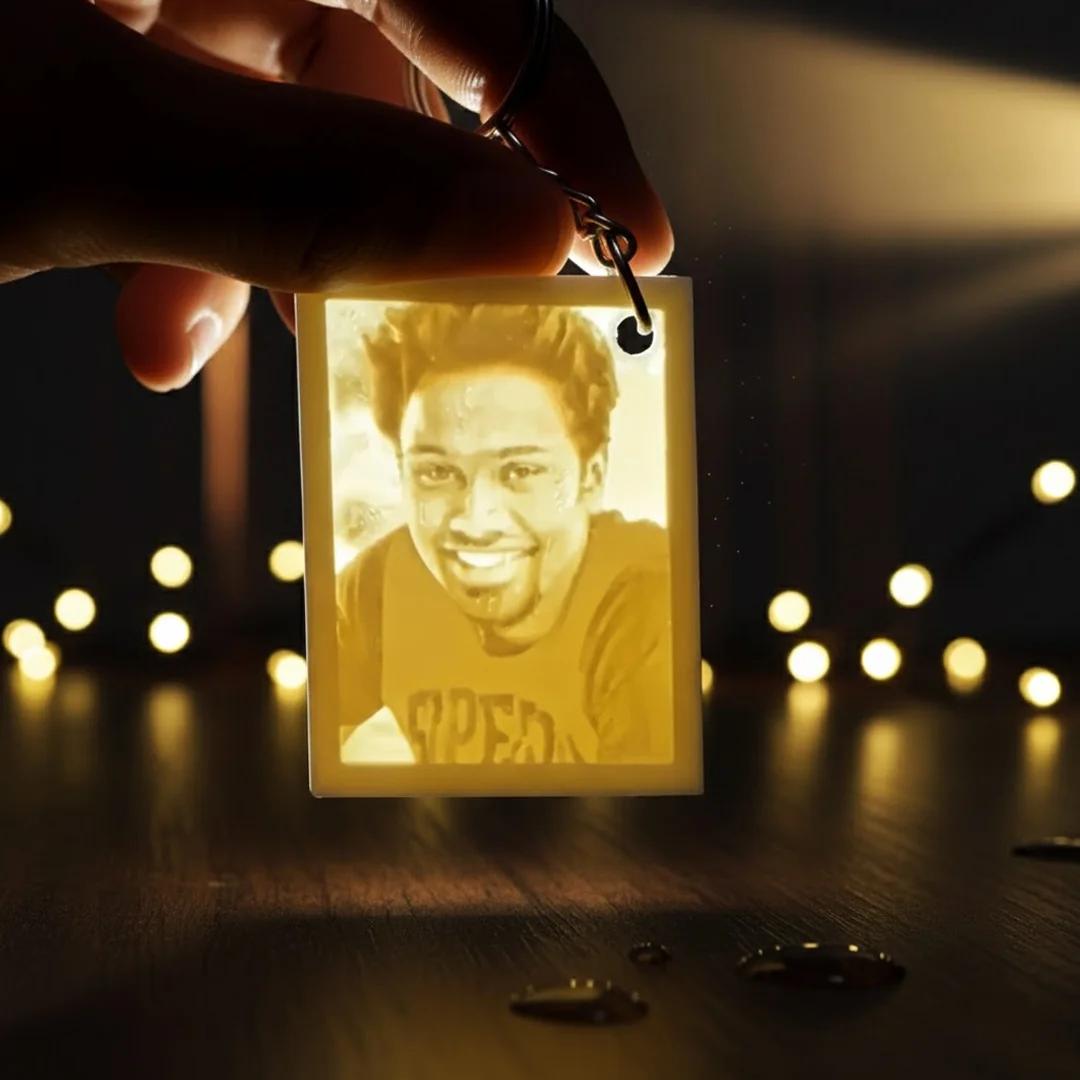 Zpics Lithophane 3D Photo Keychain