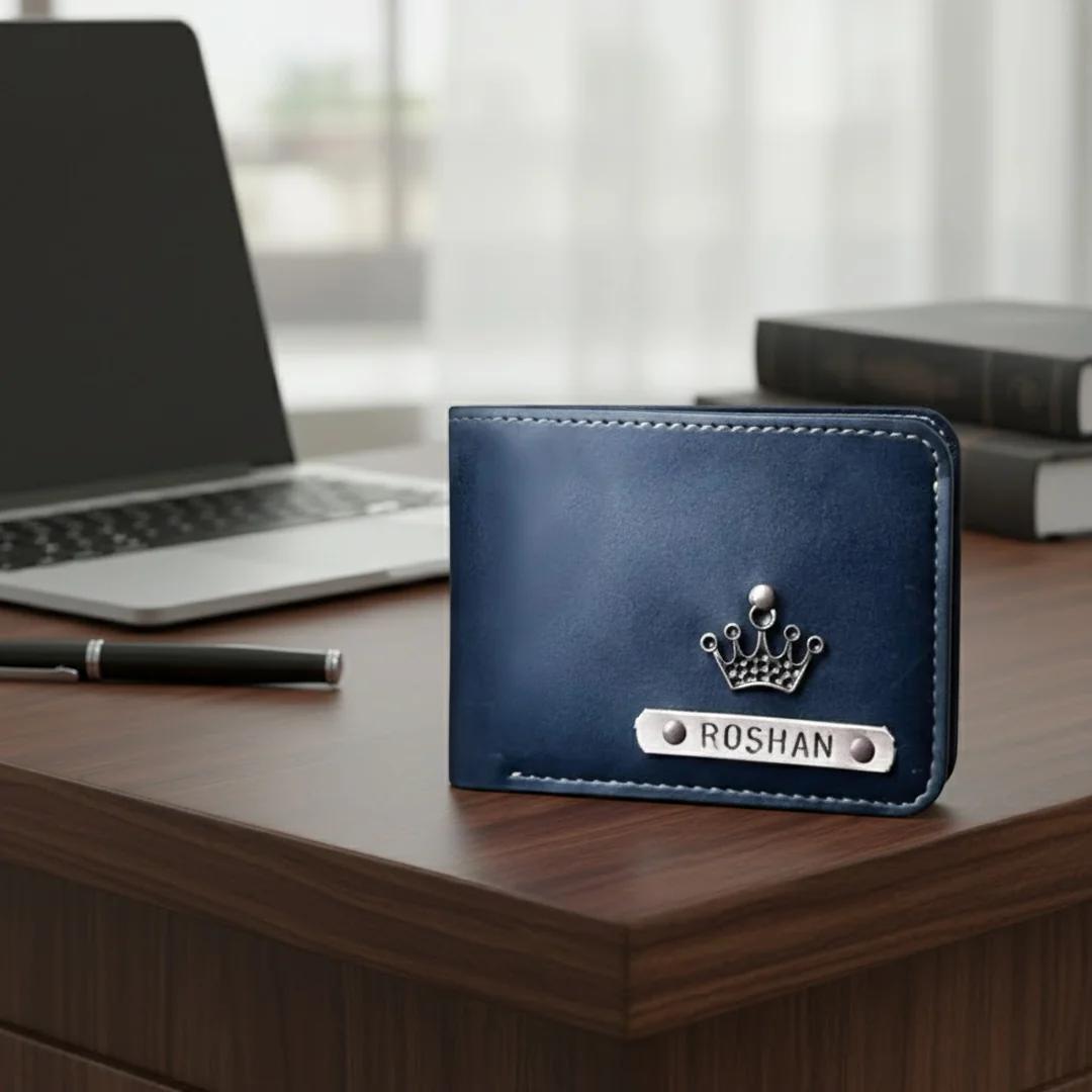 Zpics Men's Blue Wallet