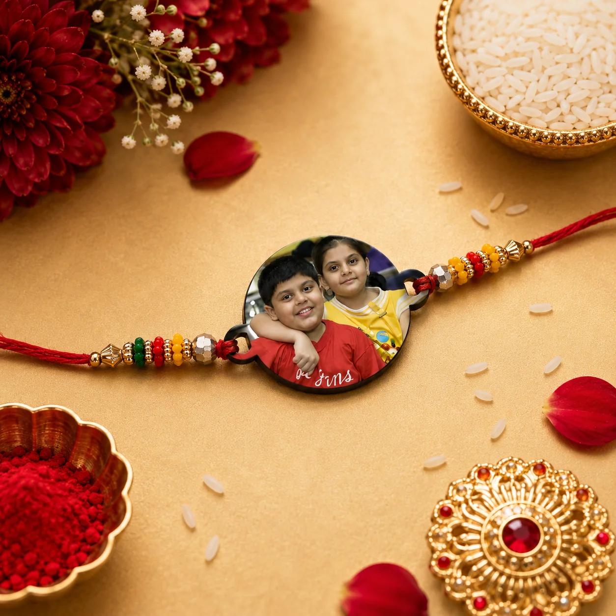 Personalized Photo Rakhi for Brother