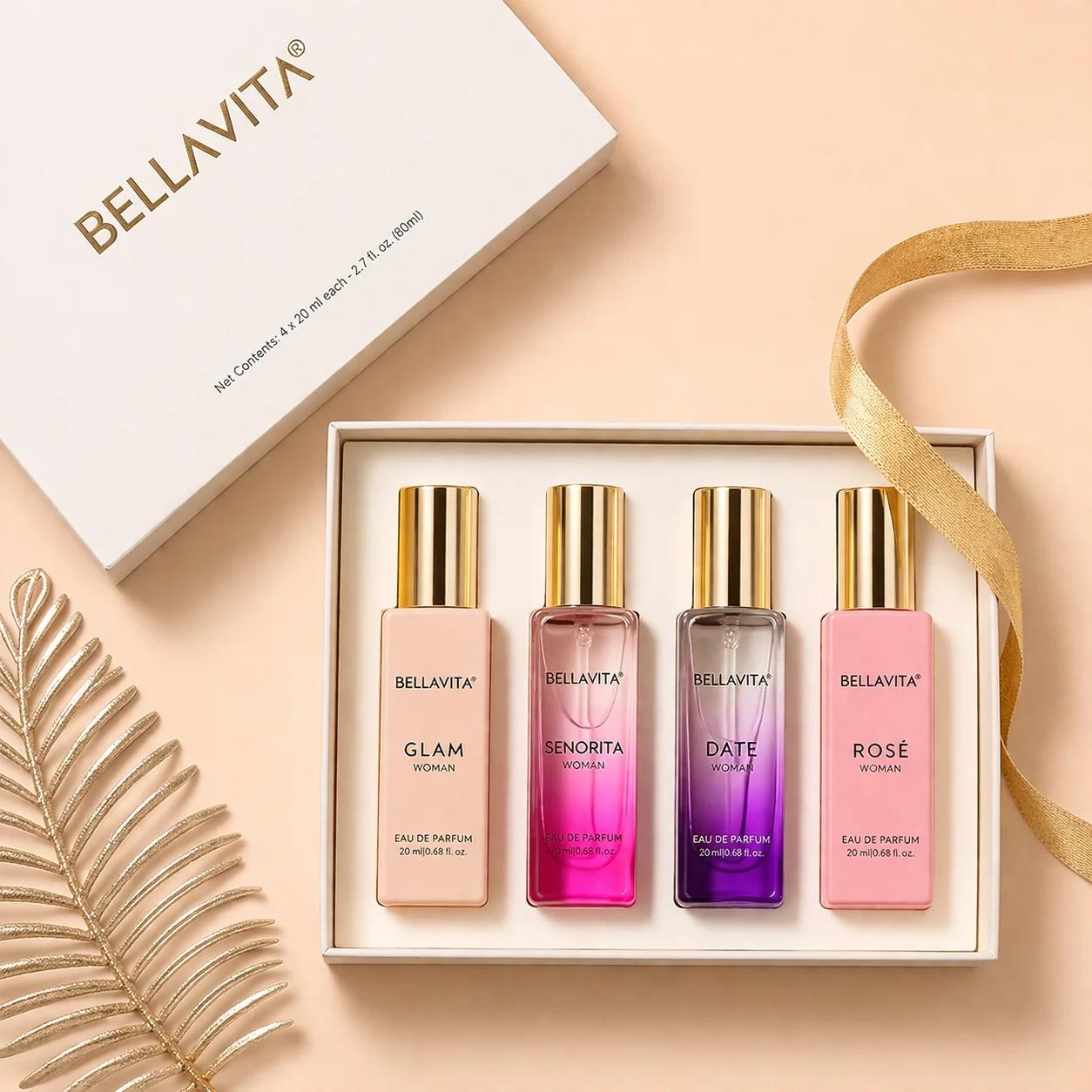 Bella Vita Luxury Women Perfume Gift Set (4 x 20ml)
