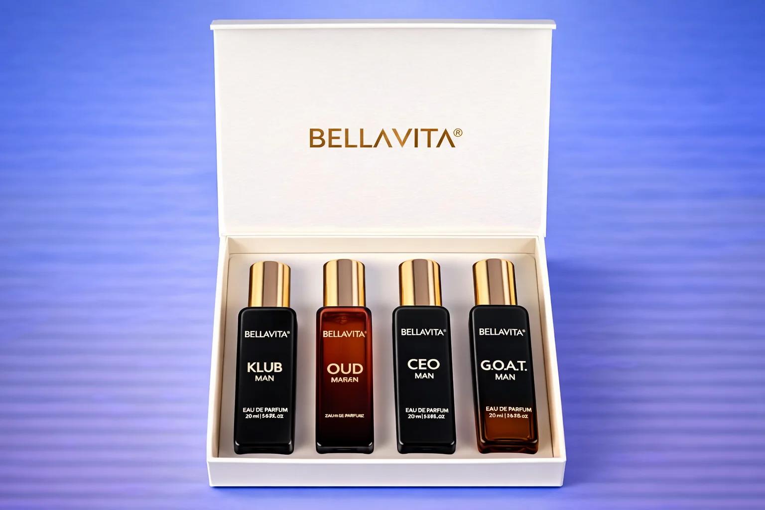 Bella Vita Luxury Perfume Gift Set for Men (4x20ml)