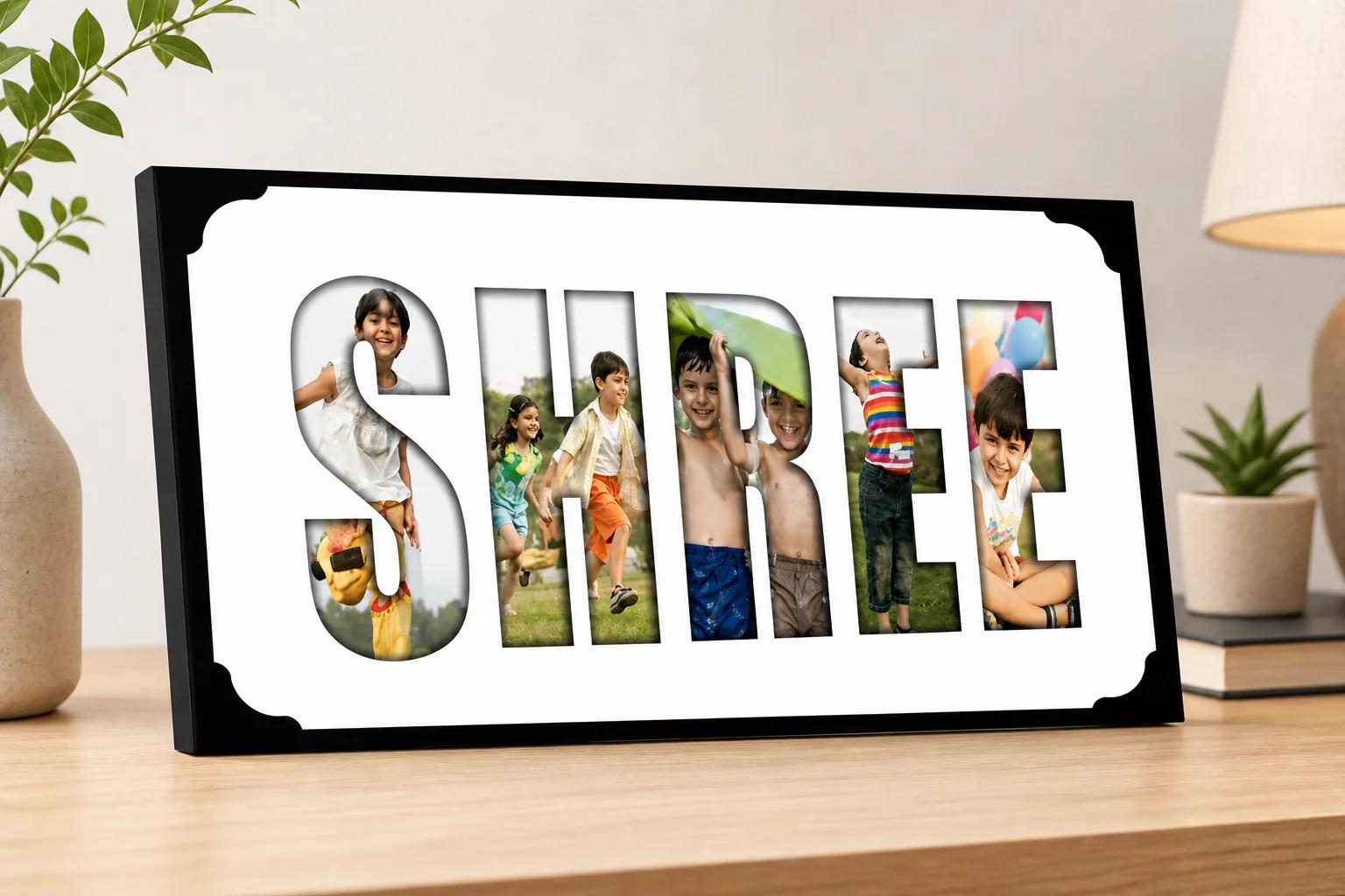 Personalized Premium Matt Finish Name Frame Gift for Birthday