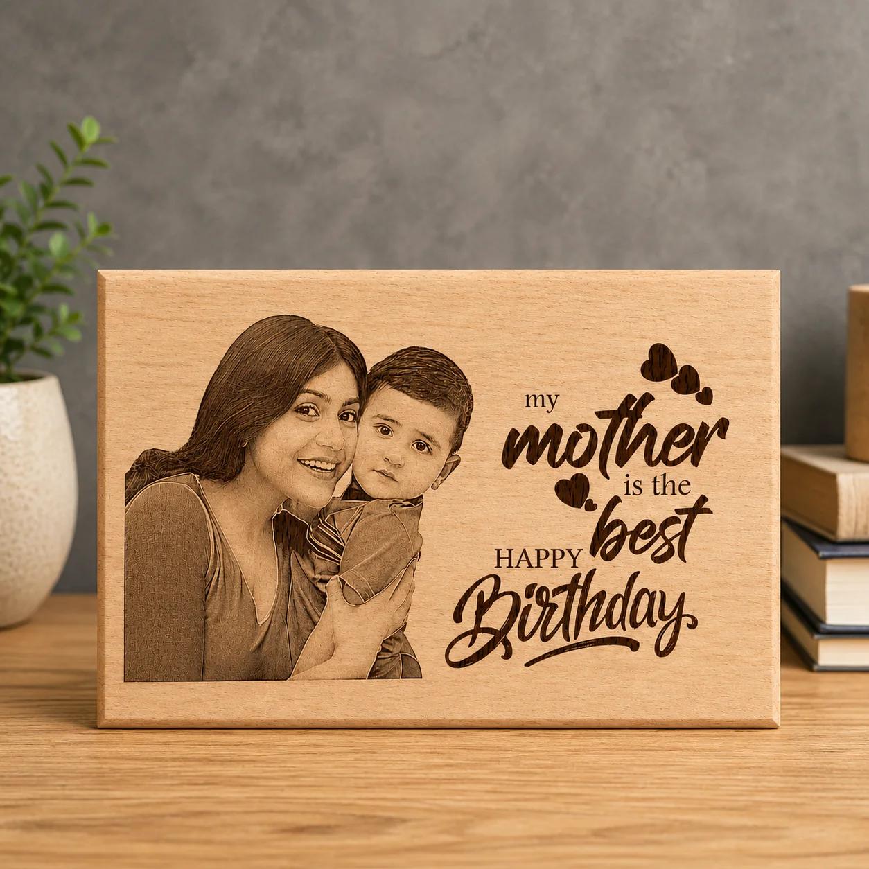 Personalized Birthday Gifts for Mother Custom Gifts for Mom (10*8) Large Size