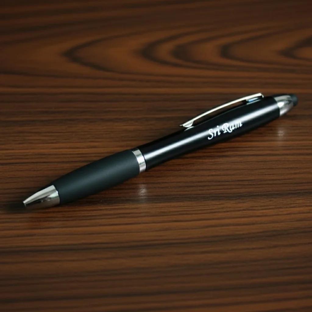 Personalized LED Metal Pen – Custom Name Engraving with Light-Up Tip