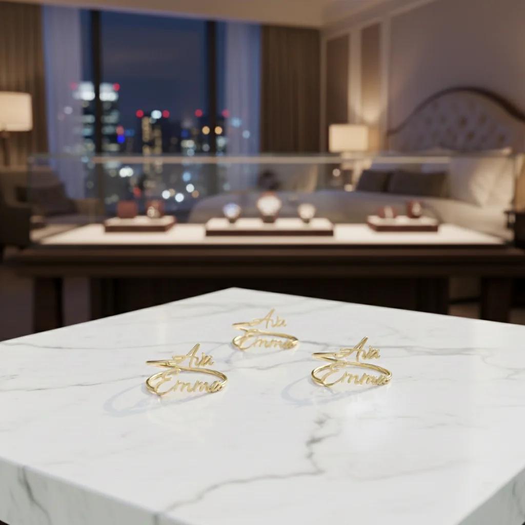 Zpics Couple Name Ring