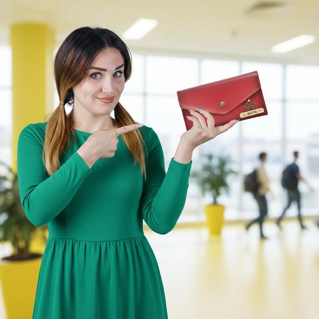 MH Decors Elegant Wallet for Women – Custom Name Personalization