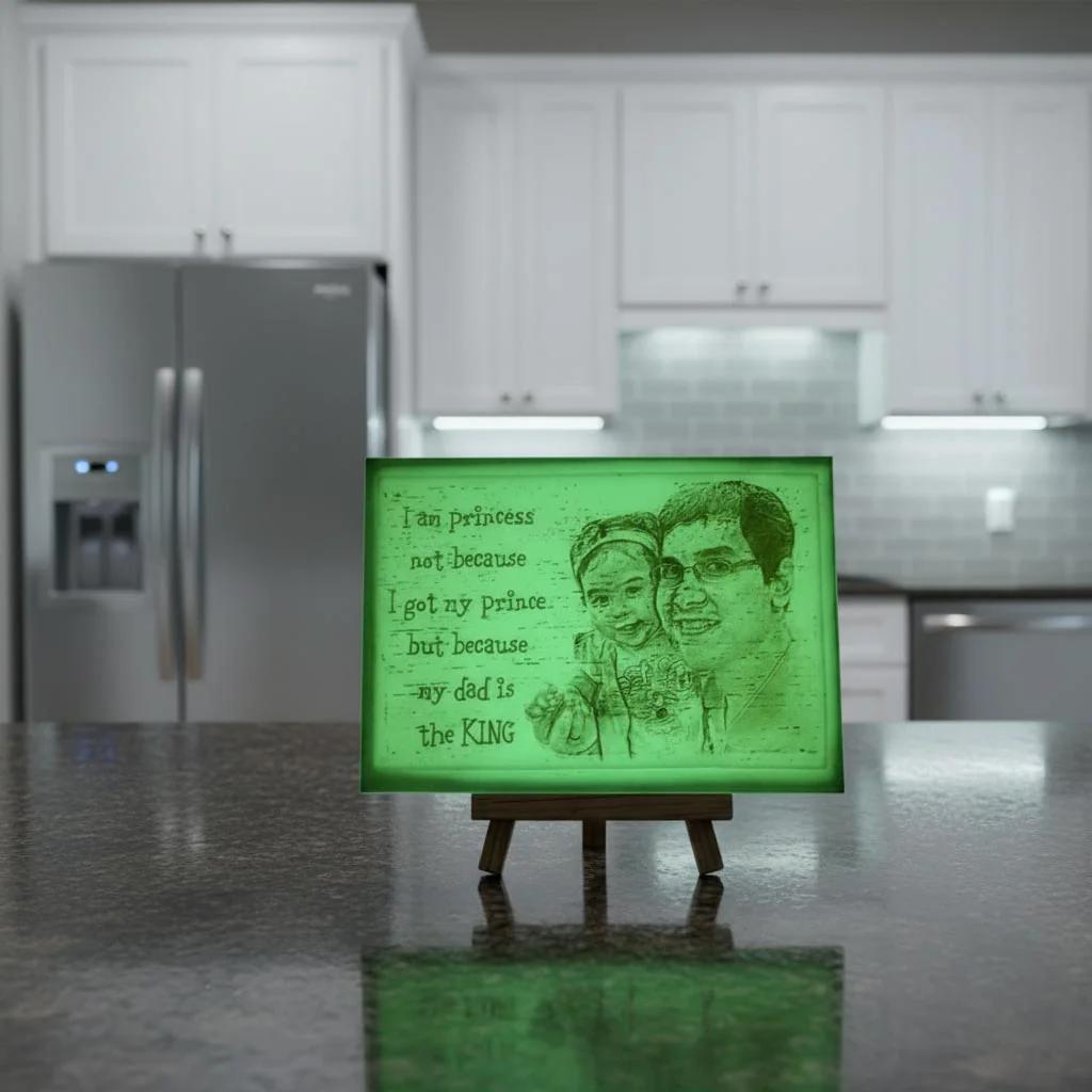 Zpics Personalized 4x6 Radium Engraving