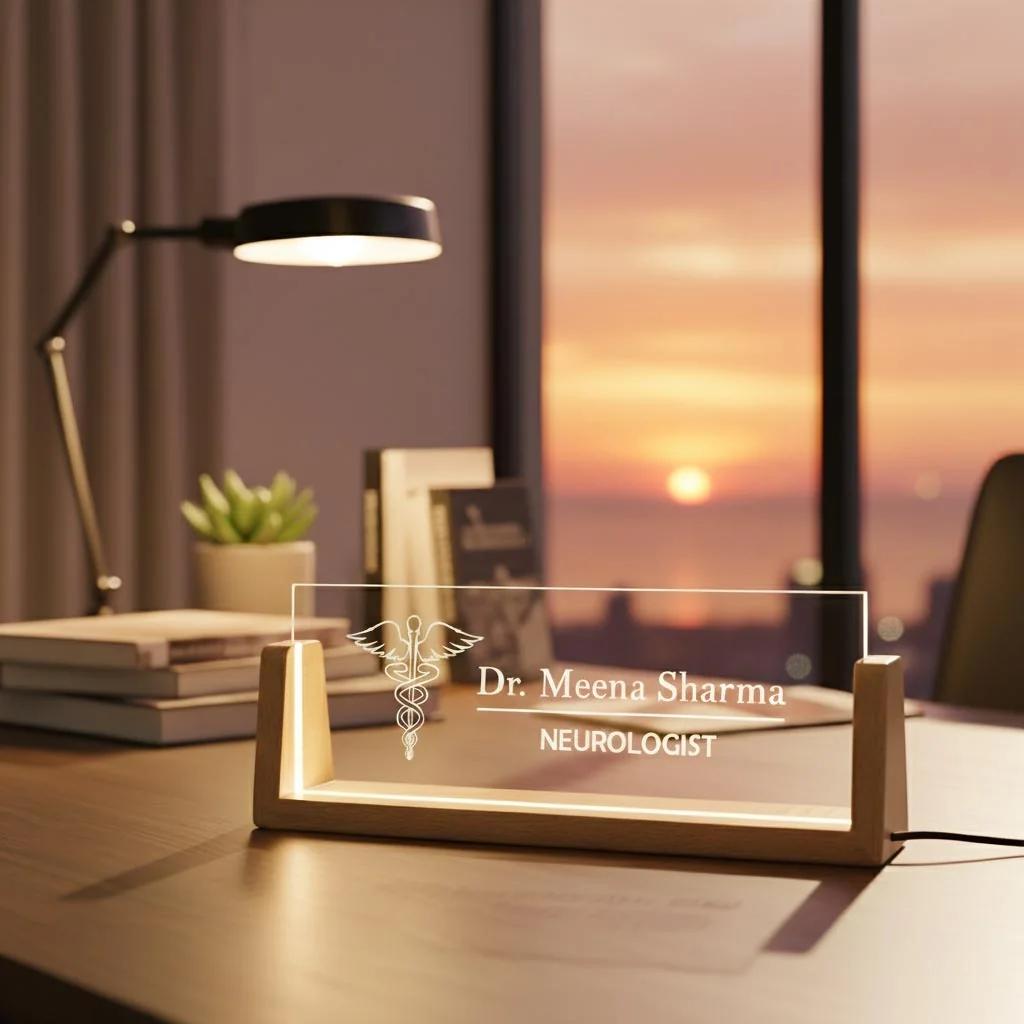 MH Decors Professional Doctor Pen with Custom Name & Keychain