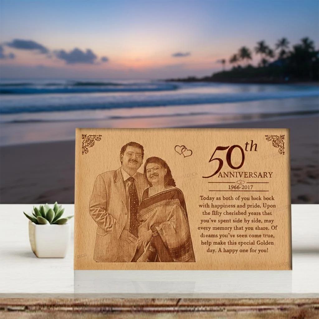 Zpics Golden Wedding Anniversary Gift
