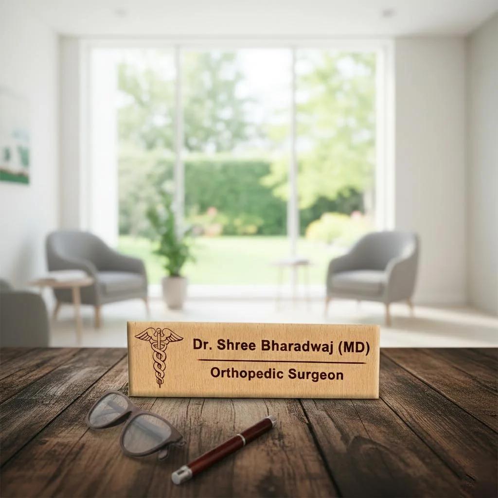 Zpics Personalised Engraved Name Plate for Home