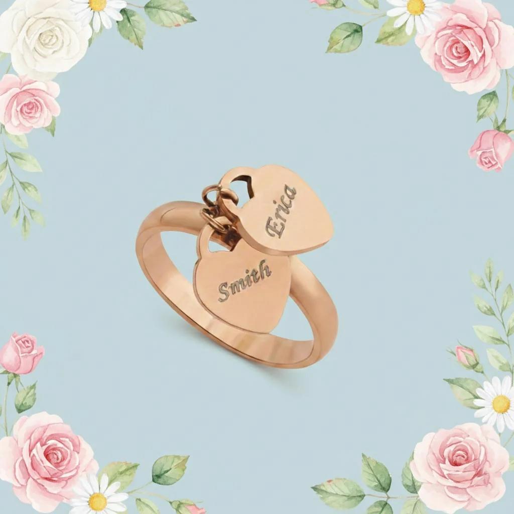 MH Decors Unique Personalized Name Rings – Trendy Statement Piece
