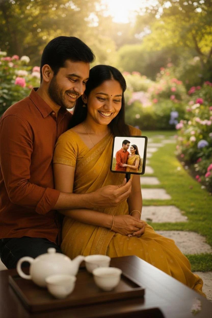 MH Decors Custom Photo Table Lamp – Personalized Bedside Light