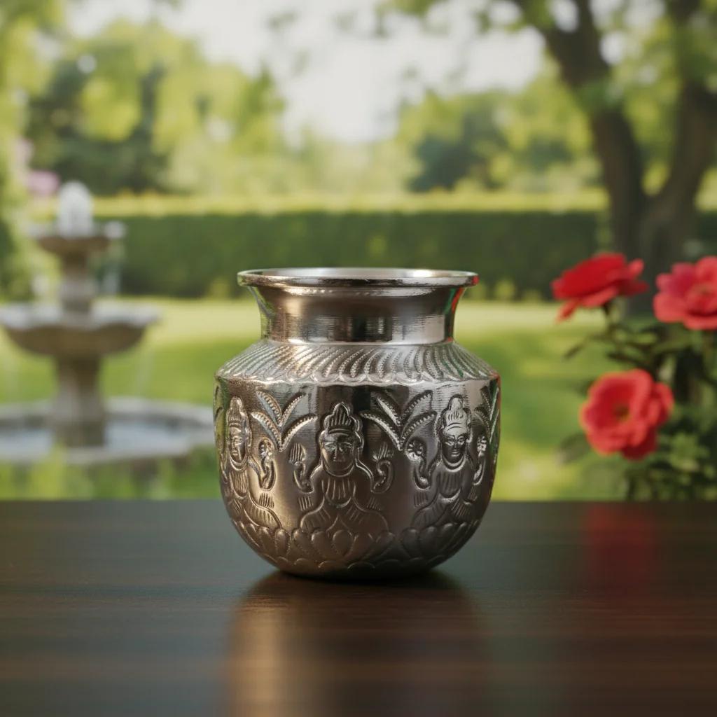 German Silver Pooja Samagri Set Premium Quality Puja Accessories for Rituals