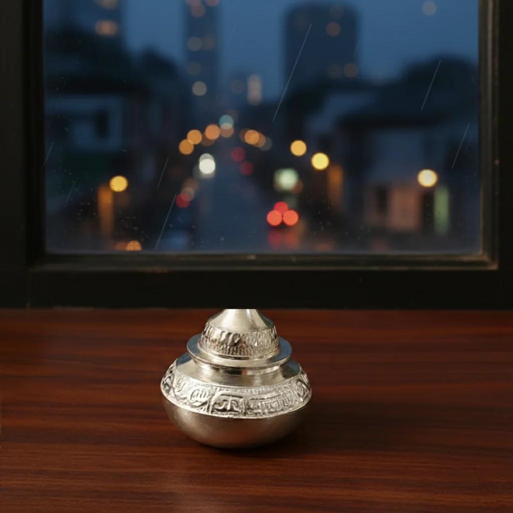 Elegant German Silver Pooja Vessel Set High-End Ritual Accessories for Devotees